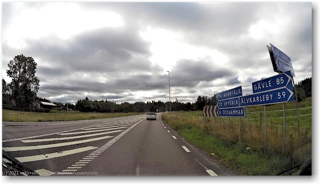 einfahrt auf die strasse 76