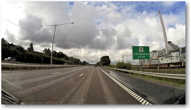 E20 eingangs goeteborgs stad