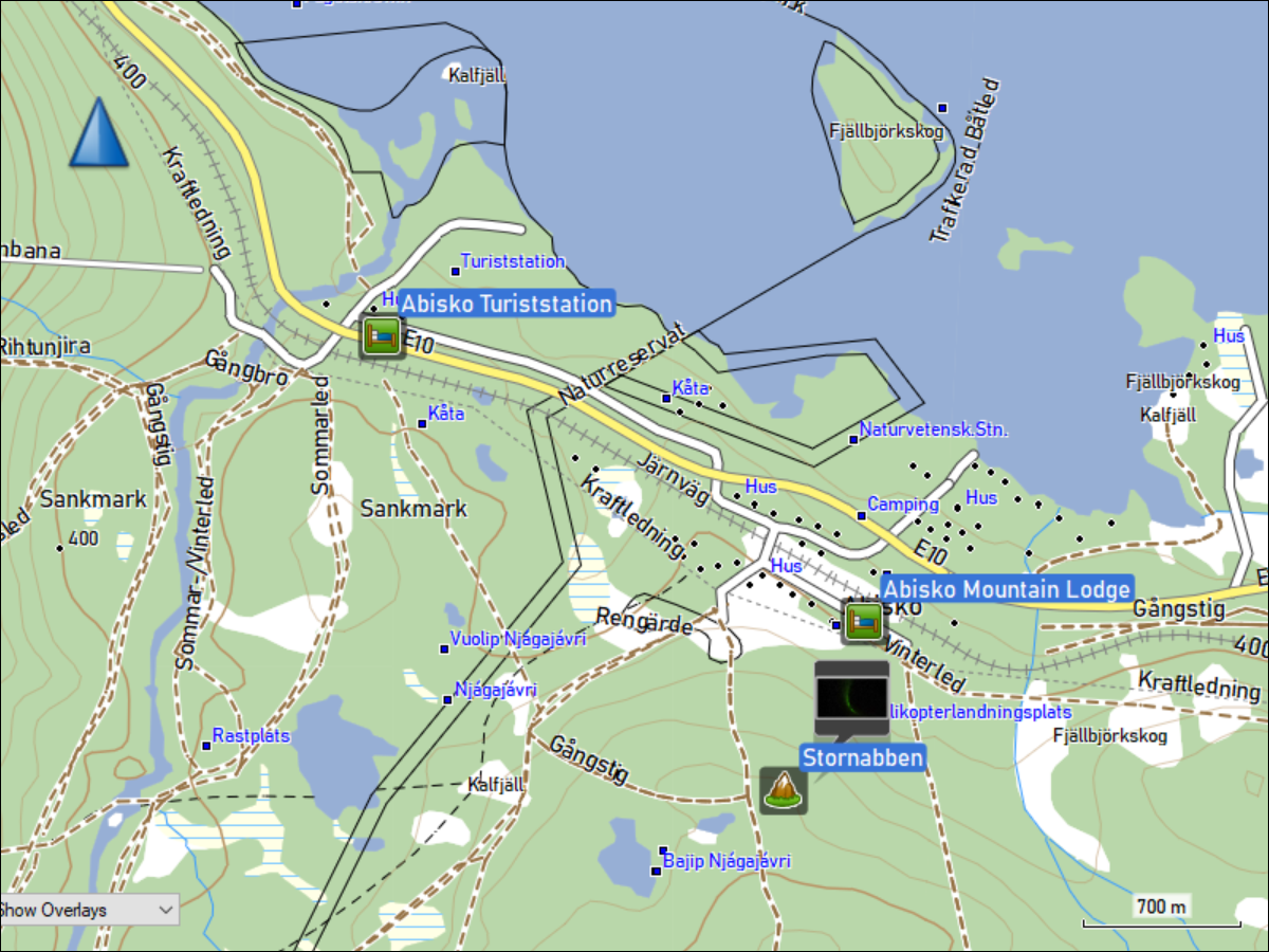 wegpunkte in abisko