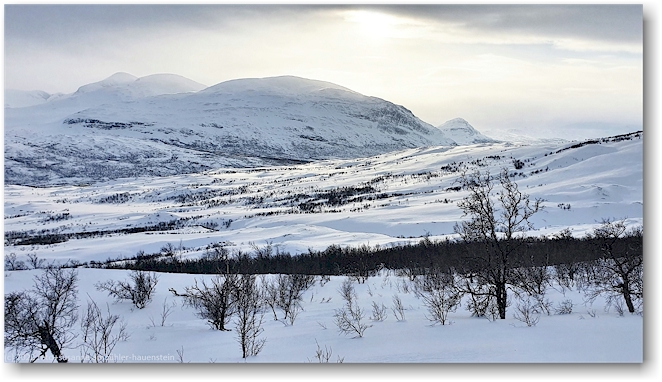 winterlandschaft bei abisko