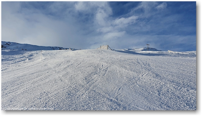 praeparierte skipiste in bjoerkliden