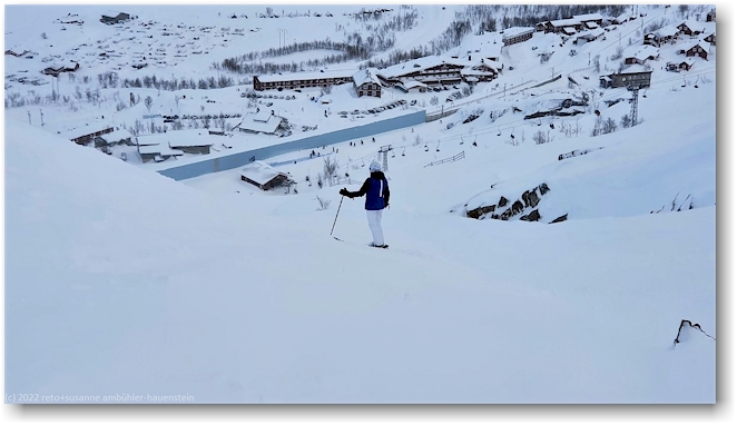 susanne im skigebiet riksgraensen