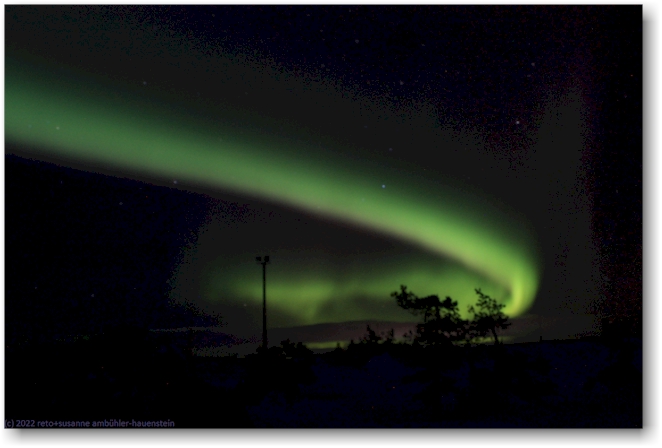 polarlicht ueber dem levitunturi