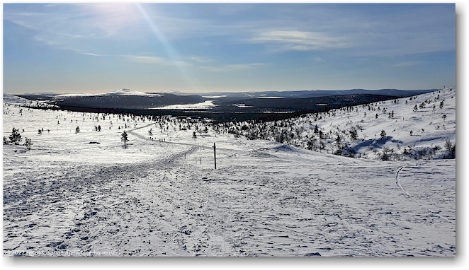 blick richtung sueden vom aufstieg richtung taivaskero im pallas-yllaestunturi nationalpark