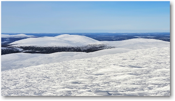 aussicht vom taivaskero im pallas-yllaestunturi nationalpark