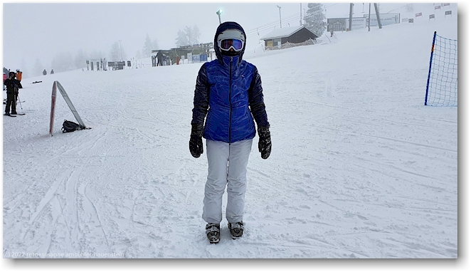 susanne bei eisigem wetter in yllaes