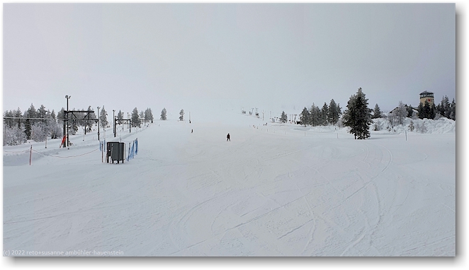 skipiste am fuss des yllaes