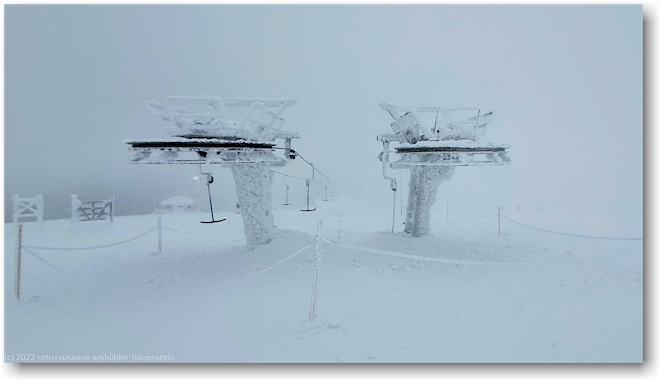 frostige masten auf dem yllaes