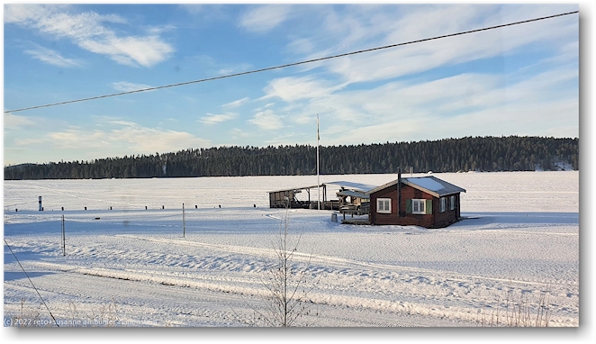 wunderbare winterlandschaft zwischen sundsvall und are