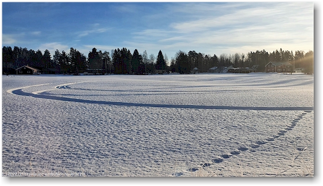 wunderbare winterlandschaft zwischen sundsvall und are