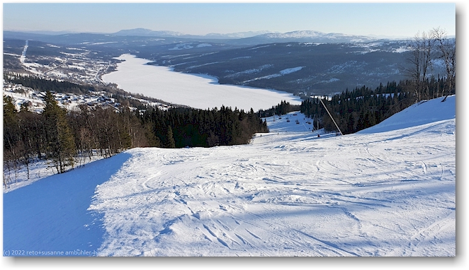 blick von der skipiste bei are auf den aresjoen