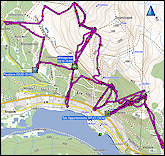 karte und hoehenprofil skifahren in are