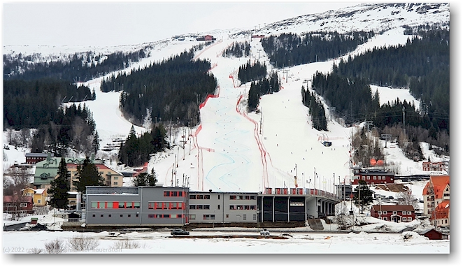 blick vom aresjoen auf die WM-piste von are