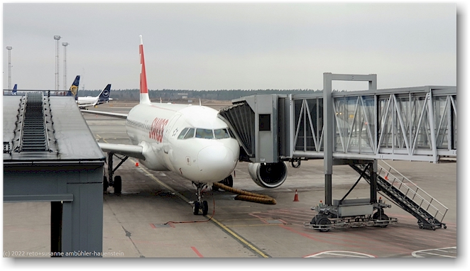 Airbus A320neo der swiss auf dem flugplatz arlanda bei stockholm