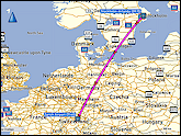 karte des fluges vom flughafen arlande bei stockholm zum flughafen kloten bei zuerich