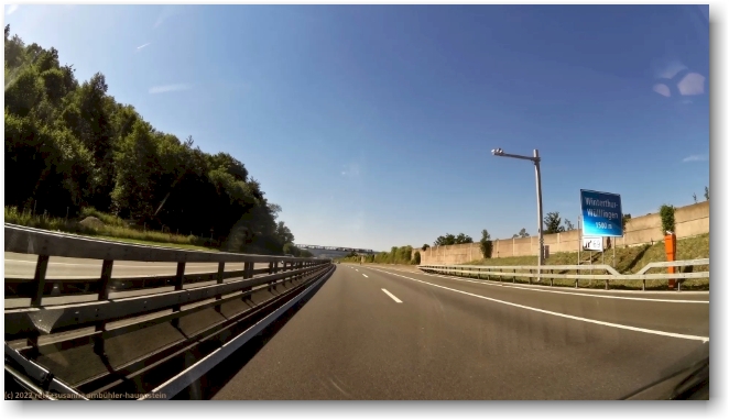 kaum verkehr auf der A1 bei winterthur