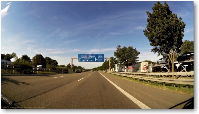 freie fahrt auf der A81 bei wunnestein