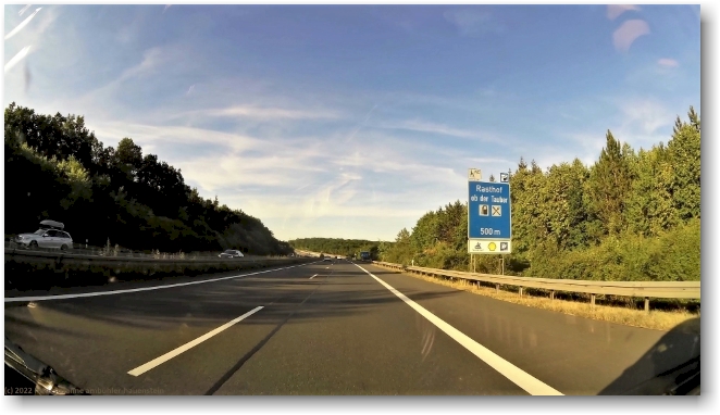 ... sowie vor dem rasthof ob der tauber