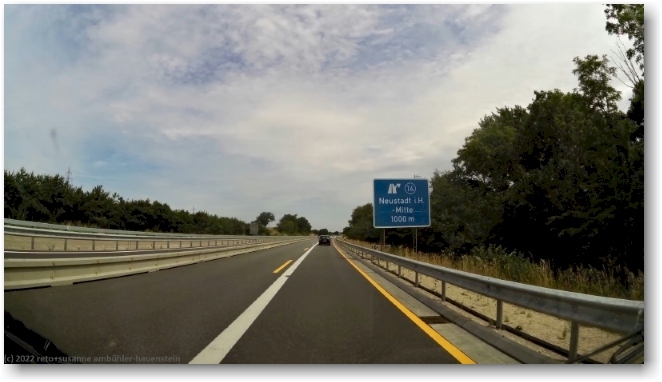 ausfahrt von der A1 nach neustadt in holstein