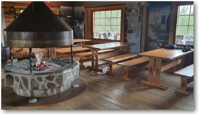 gaststube des wilderness cafe luulampi