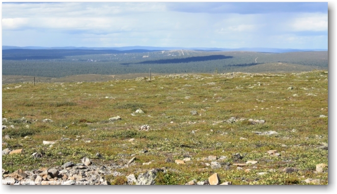 blick vom gipfel des kiilopaeae richtung saariselkae