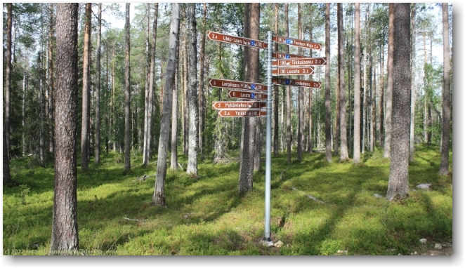 kreuzung der wanderwege bei valaistu kuntorata