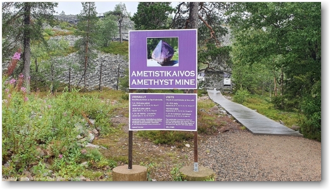 informations-tafel zur amethyst-mine