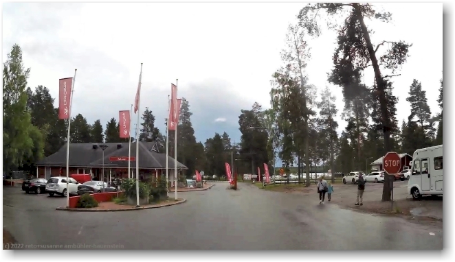 ankunft beim first camp lulea