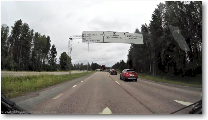 strasse 97 richtung stadtzentrum von lulea
