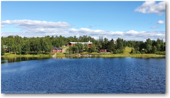 blick vom campingplatz ueber die jaekkeluokta