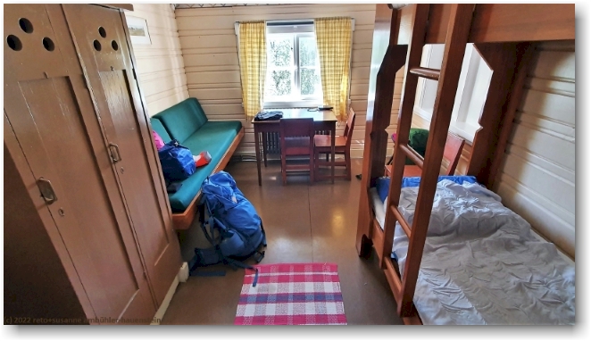 unser zweierzimmer in der fjaellstation kvikkjokk