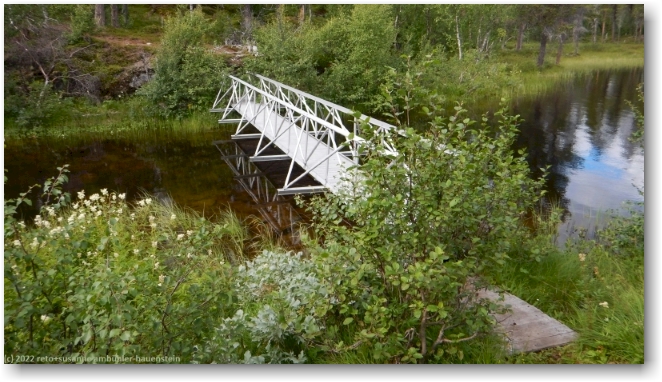 bruecke ueber den ausfluss des haugajaure