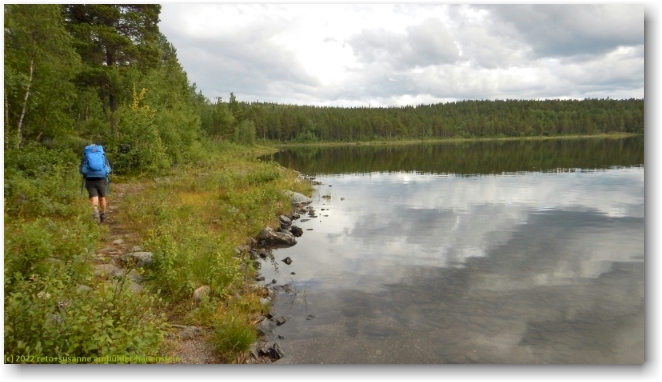 kungsleden entlang des ufers des jaegga