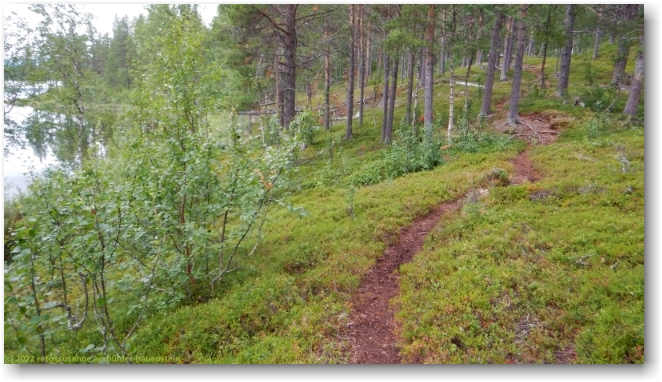wanderweg entlang des ostufers des jaegga