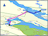 geplante route vuonatjviken - riebnes - jaeckvik