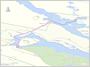 geplante route vuonatjviken - riebnes - jaeckvik