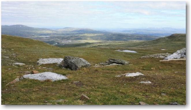 blick von der blahammarens fjaellstation richtung norden