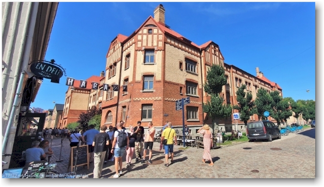 haga nygatan auf der hoehe der kaponjaergatan in der altstadt haga in goeteborg