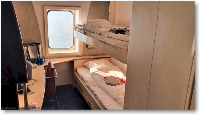 unsere kabine mit fenster an bord der stena scandinavica