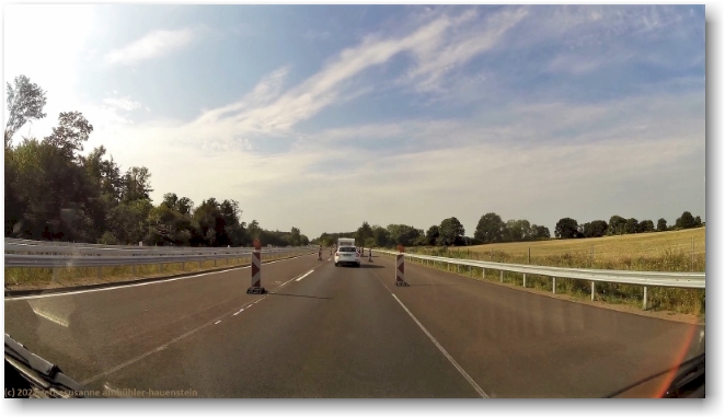 einspuriger abschnitt auf der A215