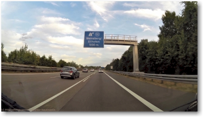 autobahnkreuz weinsberg im verlauf der A81