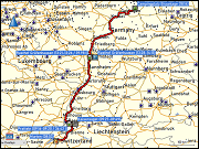 karte und hoehenprofil der fahrt von murten nach braunlage sowie karte der fahrten in braunlage