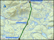 karte und hoehenprofil der wanderung von der helags fjaellstation zur faeltjaegarstugan