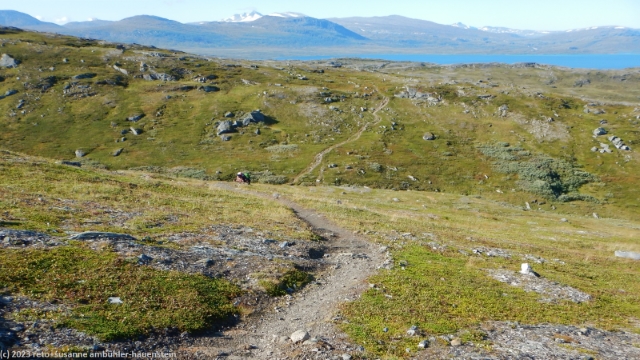 wanderweg ueber die nordwestliche flanke des padjelanta