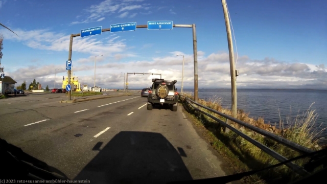 zufahrt zur faehre auf oulunsalo
