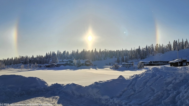 fantastischer halo ueber dem ruka valley
