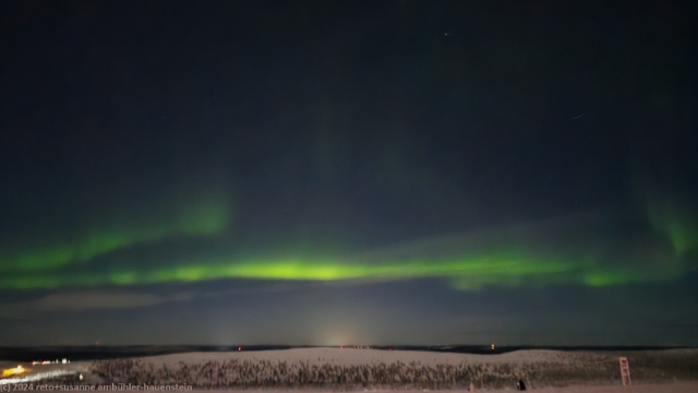 polarlichter ueber dem kaunispaeae bei saariselkae
