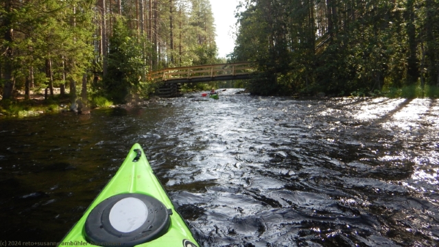 im kajak durch den hakokosket im hossa nationalpark