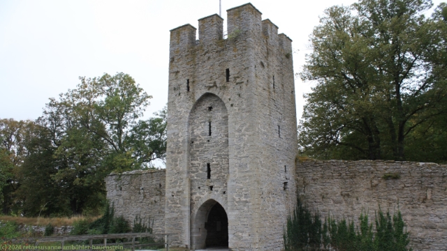 snaeckgaerdsporten in der oestermur um die altstadt von visby