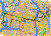 karte und hoehenprofil von AA nach BB
